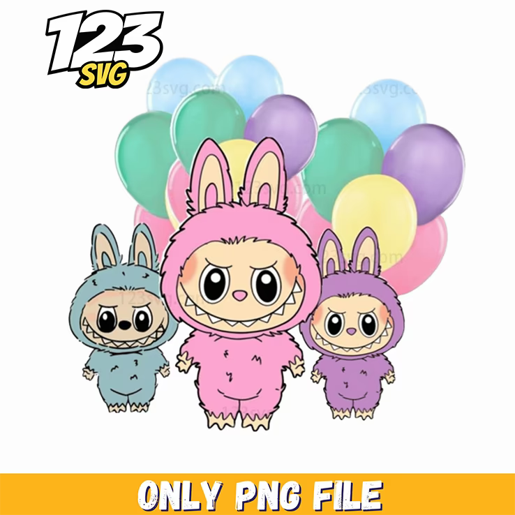 labubu pastel balloon party png, pastel balloon party decorations, pastel balloon party ideas - 123SVG Store