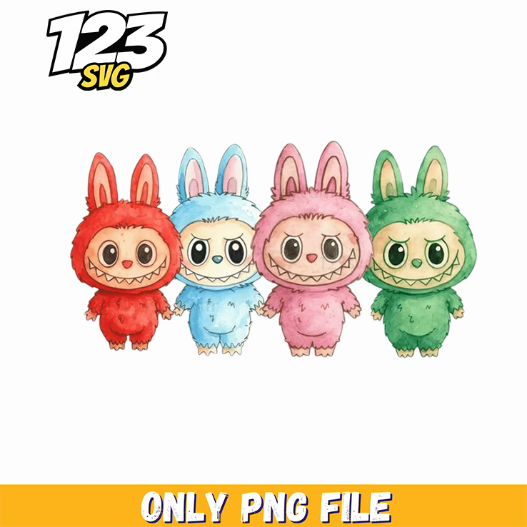 labubu pastel mini lineup png, labubu pastel mini, labubu mini pastel lineup - 123SVG Store