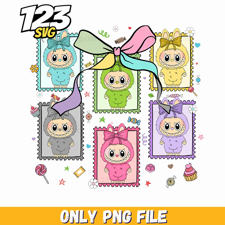 labubu photo collage, photo collage maker, photo collage app - 123SVG Store