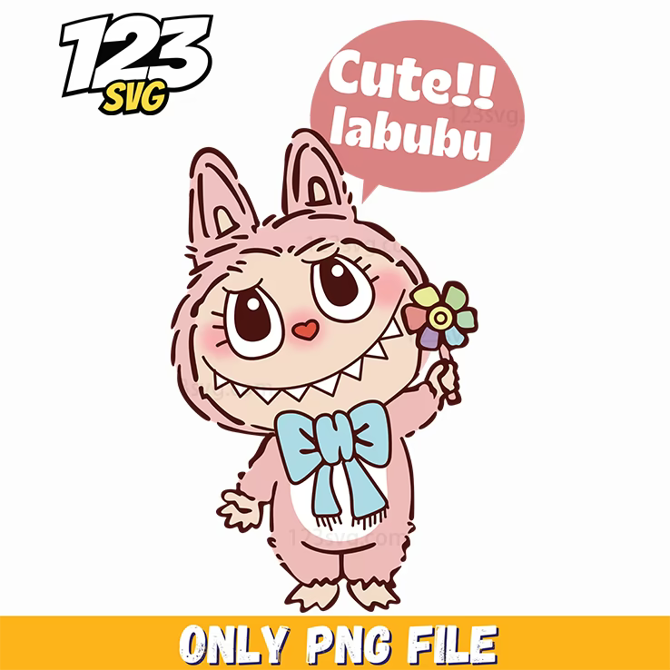 labubu pink bow aesthetic png, kawaii pink bow aesthetic, kawaii aesthetic bow png - 123SVG Store