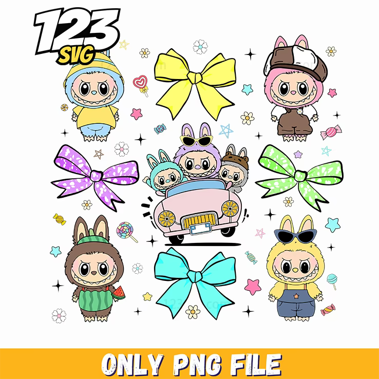 labubu portrait scrapbook png, labubu portrait svg, labubu free portrait scrapbook - 123SVG Store