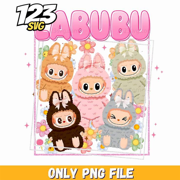 labubu poster collage png, poster collage maker, labubu poster collage - 123SVG Store