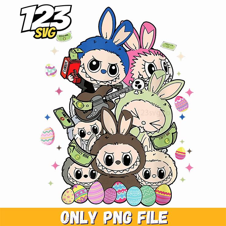 labubu punk rock collage png funny, punk rock collage funny, funny punk collage - 123SVG Store