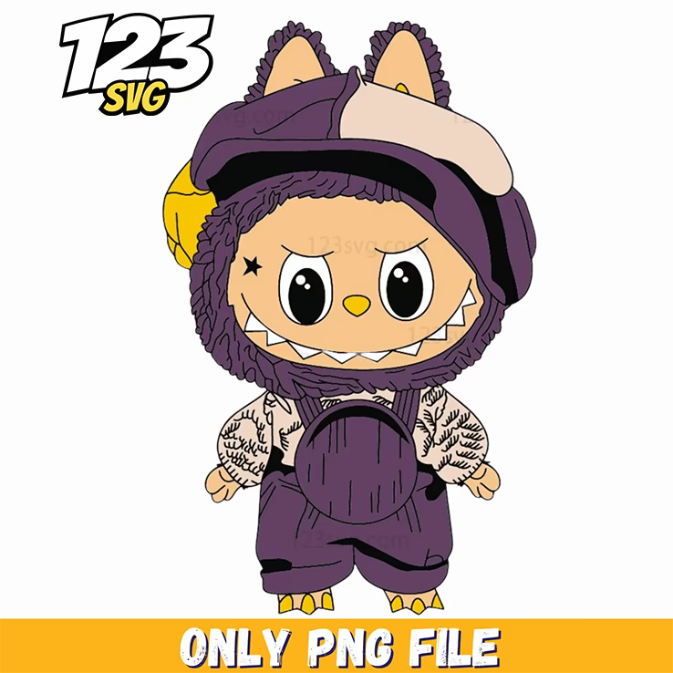 labubu purple halloween outfit png, labubu halloween costume, labubu halloween outfit - 123SVG Store