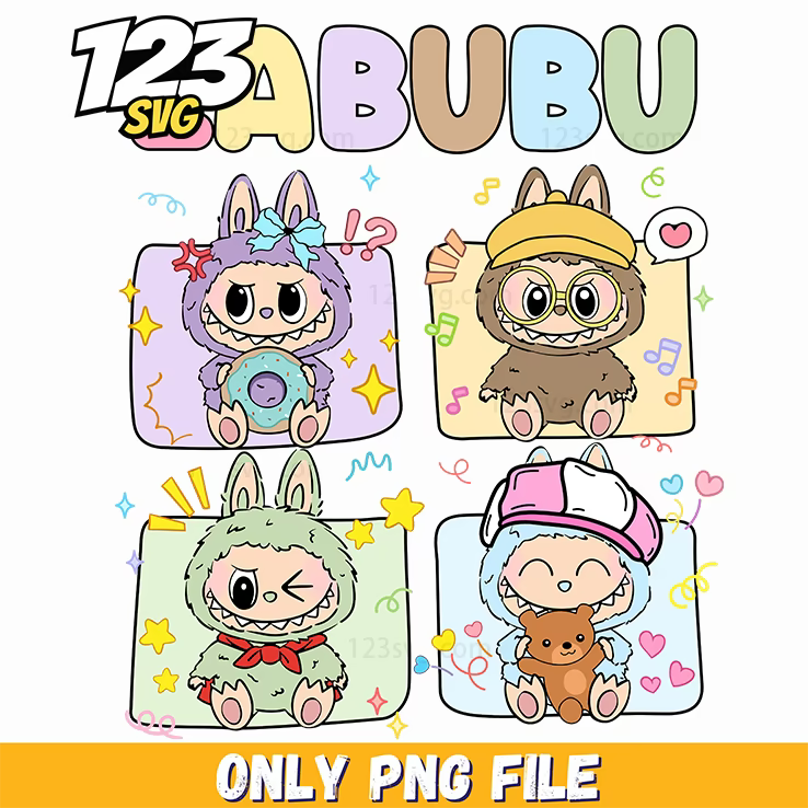 labubu scrapbook collage png, scrapbook collage ideas, scrapbook collage designs - 123SVG Store