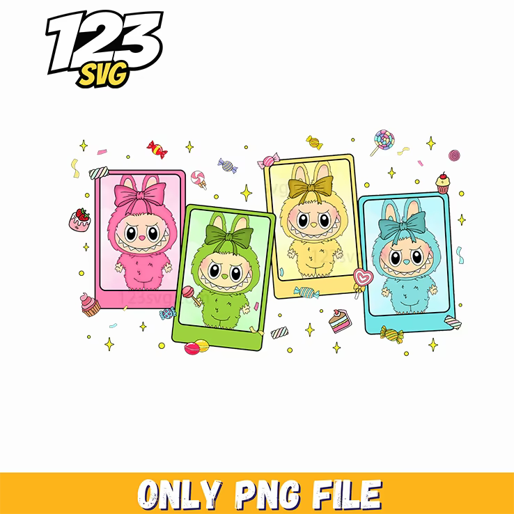 labubu sticker collage png, labubu sticker collage, labubu sticker maker - 123SVG Store
