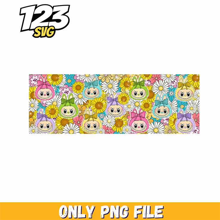 labubu sunflower floral pattern png, sunflower floral pattern free, floral pattern sunflower png - 123SVG Store