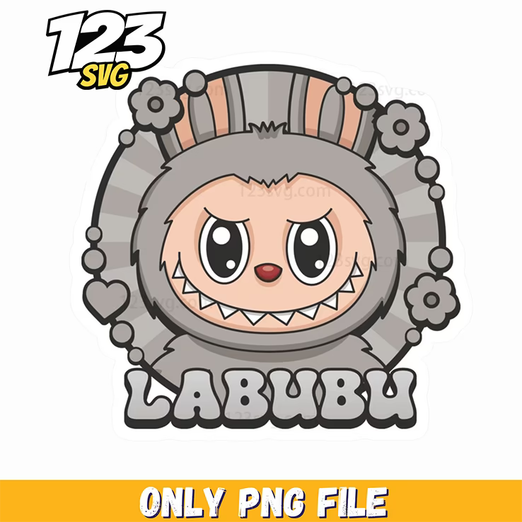 labubu vintage badge logo png, labubu vintage shop logo, vintage labubu png logo - 123SVG Store