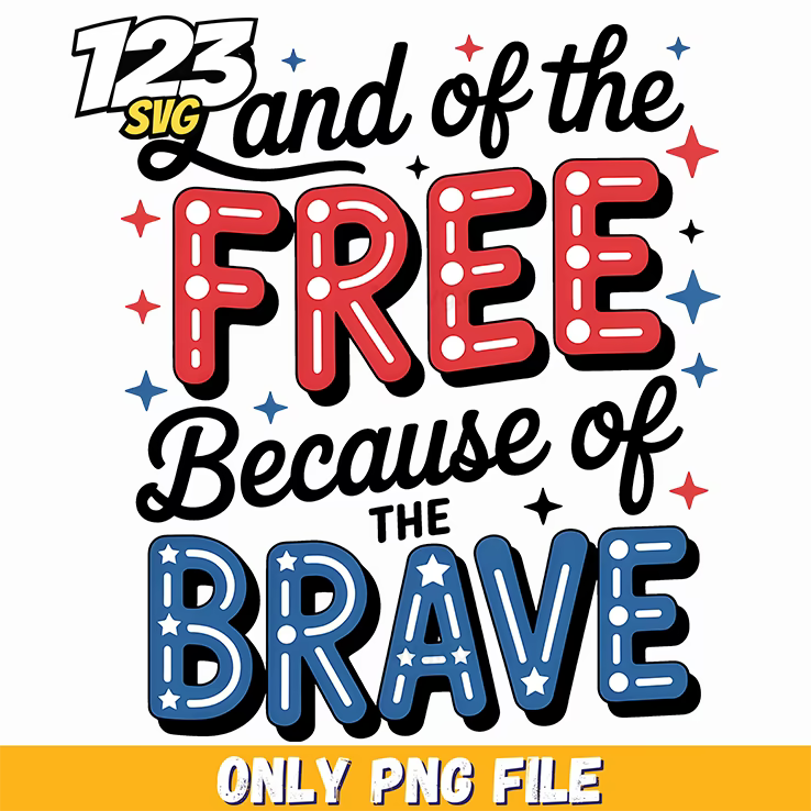 land of the free bold varsity png, inspirational tree png art design, black teacher magic png sublimation - 123SVG Store