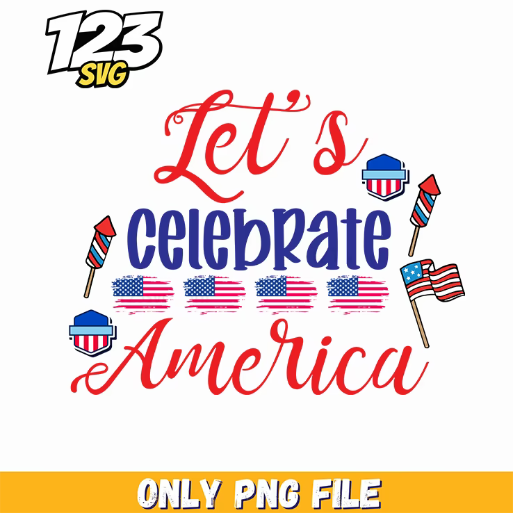 lets celebrate america rockets us maps flags png, america map with rockets and flags, usa maps with rockets and flags - 123SVG Store