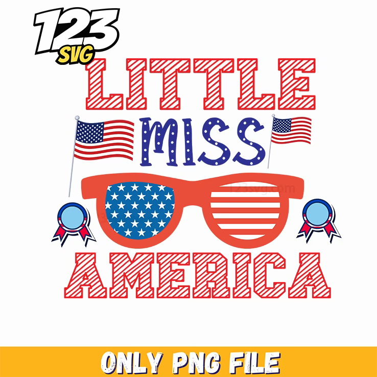 little miss america flags sunglasses png, little miss america sunglasses, america flag sunglasses - 123SVG Store