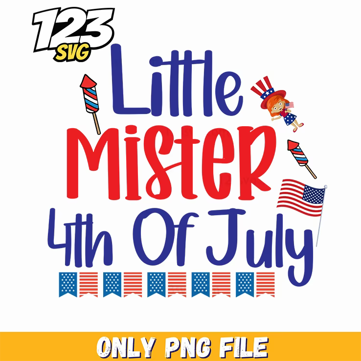 little mister 4th of july rocket uncle sam hat flag bunting png, 4th of july uncle sam hat, 4th of july hat uncle sam - 123SVG Store