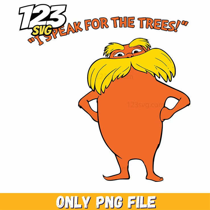 lorax character full body dr seuss png, dr seuss characters png, labubu cartoon characters png - 123SVG Store