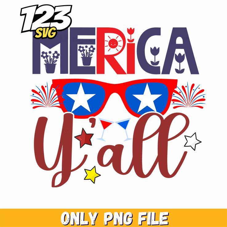 merica yall sunglasses fireworks bow tie png, patriotic sunglasses bow tie, patriotic sunglasses with bow tie - 123SVG Store