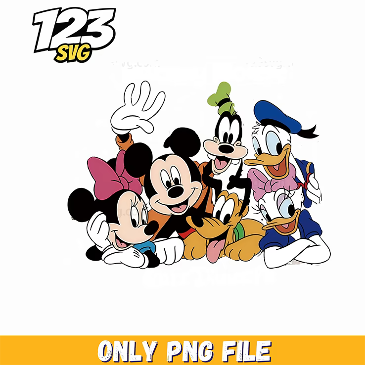 mickey and friends png, mickey mouse friends png, disney night png - 123SVG Store