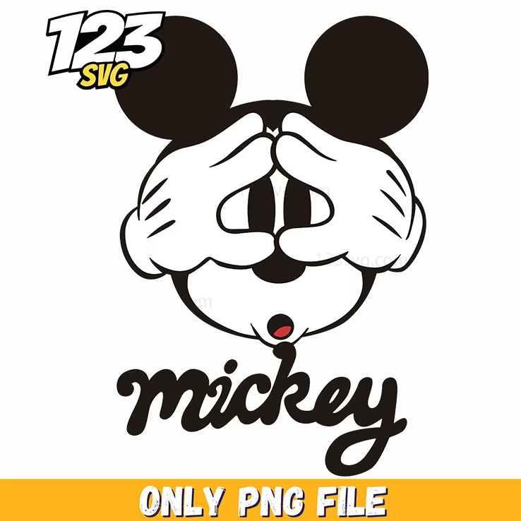 mickey face png, mickey horror face, mickey mouse face - 123SVG Store
