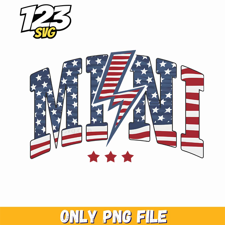 mini usa png, 4th july svg, independence day mini png - 123SVG Store