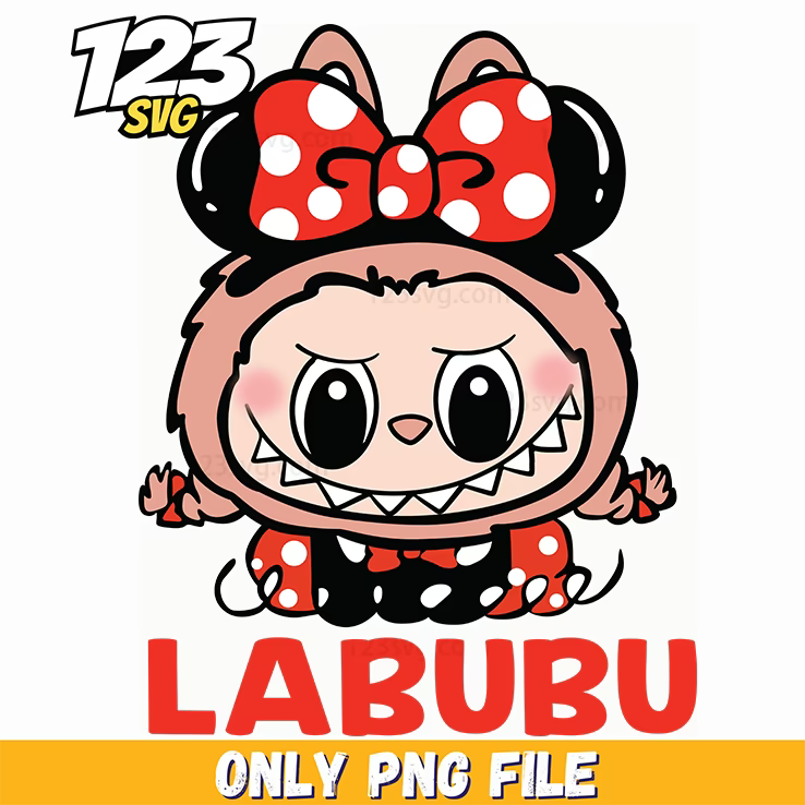minnie labubu png, minnie labubu, labubu png - 123SVG Store