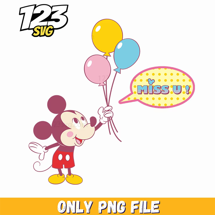 minnie mouse balloons png, animal kingdom png, kawaii animal png - 123SVG Store