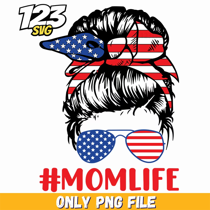 mom life patriotic messy bun png, the santa clause png, merry christmas png - 123SVG Store
