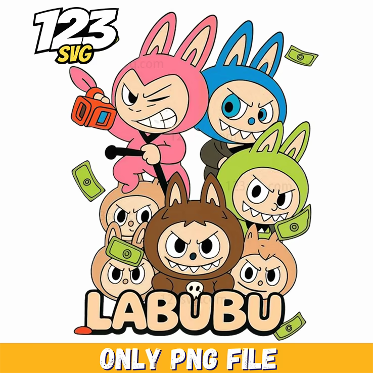 money halloween labubu png, labubu png halloween, halloween labubu character - 123SVG Store
