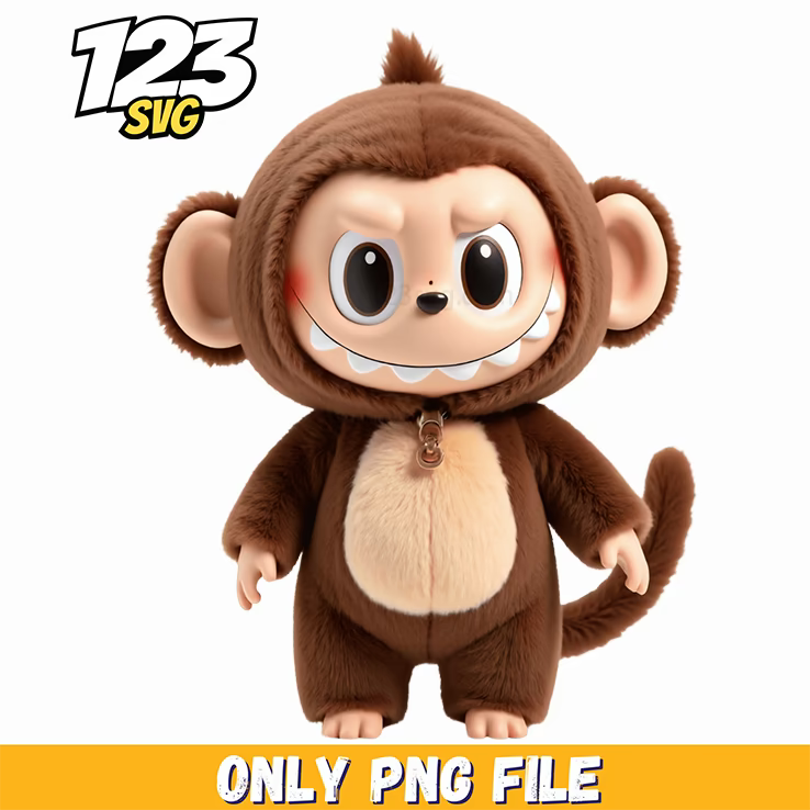 monkey labubu png, labubu png free, labubu png image - 123SVG Store