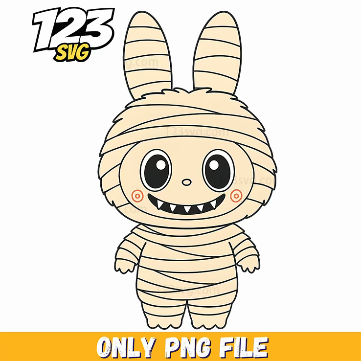 mummy bunny halloween png, halloween mummy bunny, mummy bunny halloween costume - 123SVG Store