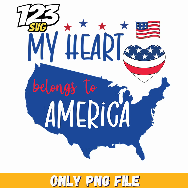 my heart belongs to america png, nfl logo png, with me like a handfrinf on my heart png - 123SVG Store