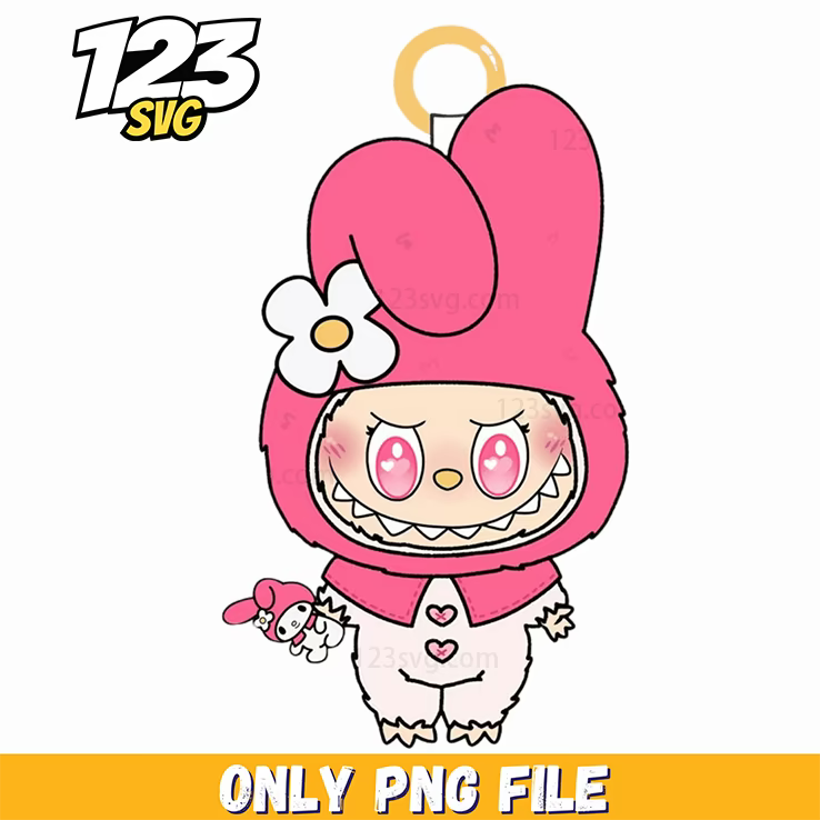 my melody labubu png, labubu png images, labubu png free download - 123SVG Store