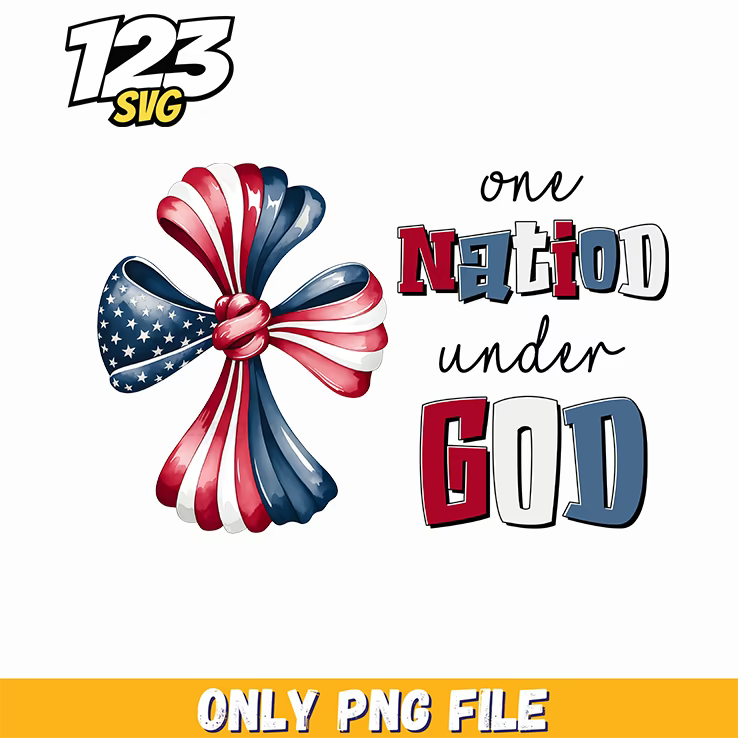 one nation under god bow png, one nation under god, under god bow png - 123SVG Store