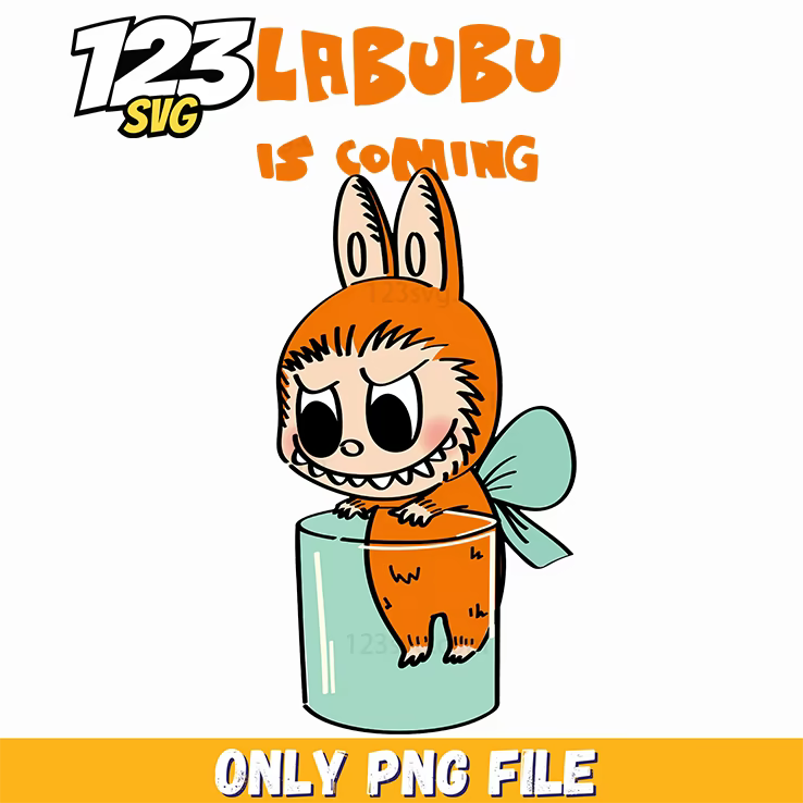 orange labubu png, labubu png, labubu png transparent - 123SVG Store
