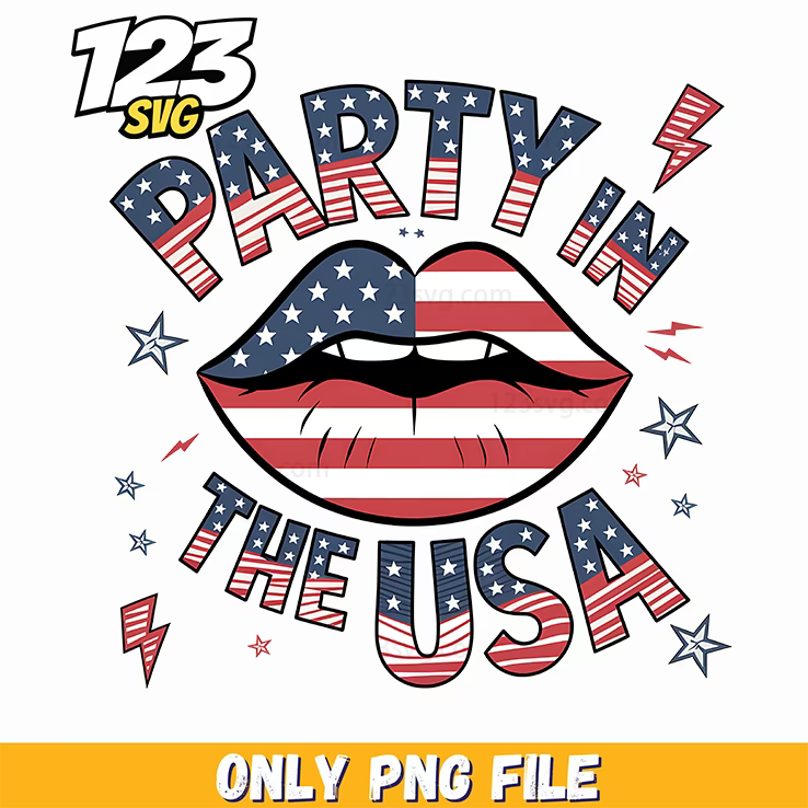 party in the usa png 2, party in the usa png, party in the usa 4th july png - 123SVG Store
