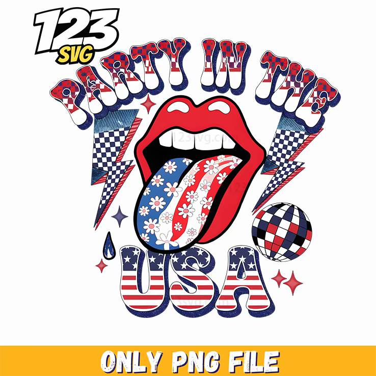 party in the usa png, uly 4th celebration png, american party png - 123SVG Store
