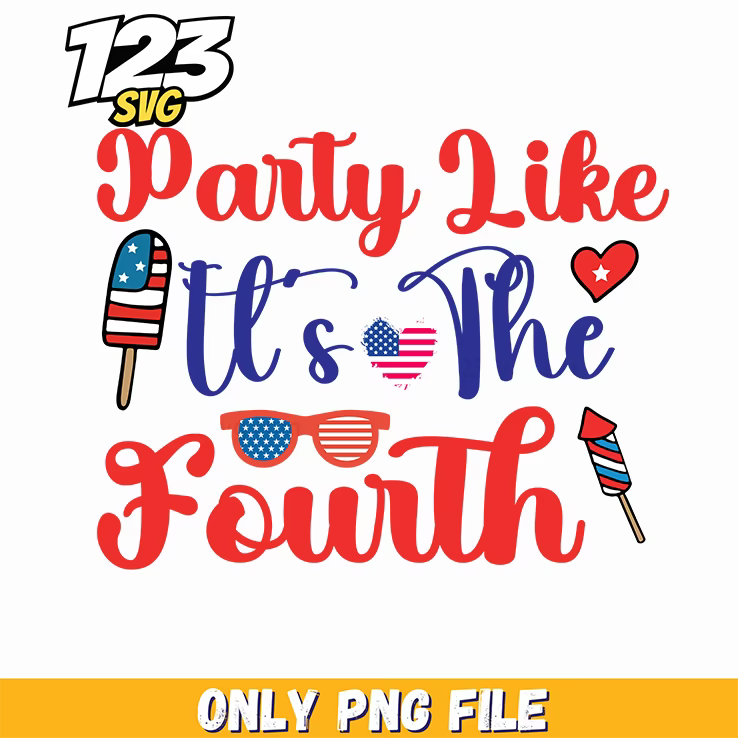 party like its the fourth popsicle heart rocket png, popsicle heart emoji, popsicle heart icon - 123SVG Store