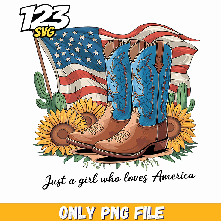 patriotic boots png, military boots png, american flag boots png - 123SVG Store