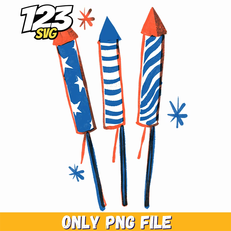 patriotic rocket firecrackers element pack png, korean cartoon png, modern vibes boys png - 123SVG Store