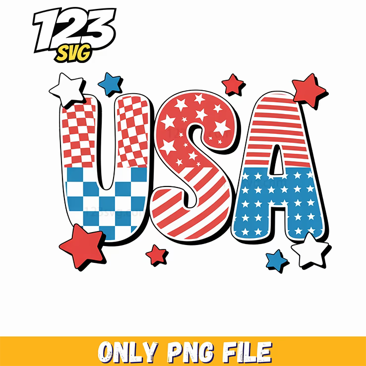 patterned usa letters png, usa pattern letters, usa letters pattern - 123SVG Store