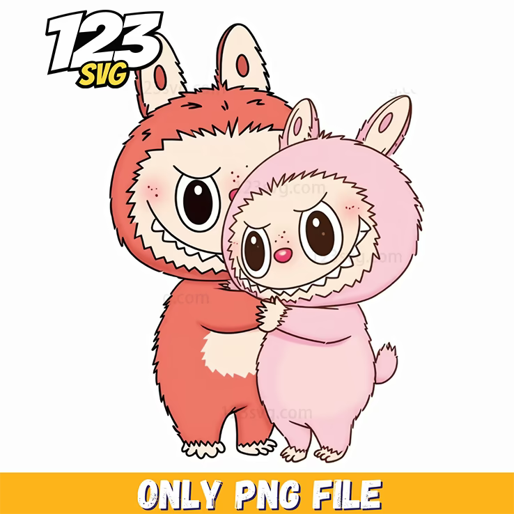 pink bunny couple png, pink bunny png couple, pink bunny couple vector - 123SVG Store