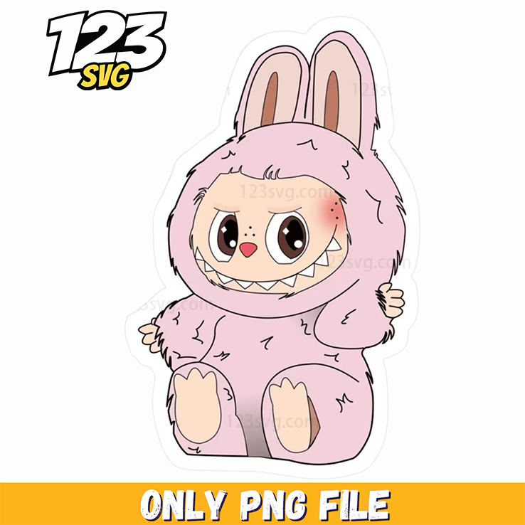 pink bunny sticker png, cartoon bunny stickers png, bunny sticker png images - 123SVG Store