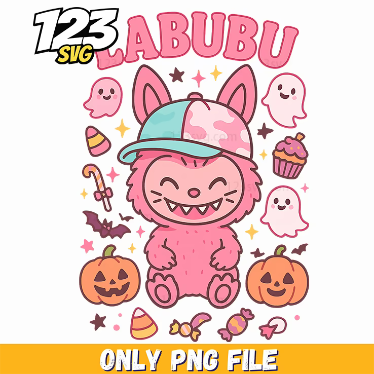 pink halloween bunny png, halloween bunny png, pink bunny halloween costume - 123SVG Store