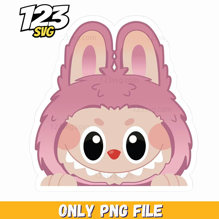 pink mini bunny png, mini bunny clipart, cute mini bunny - 123SVG Store