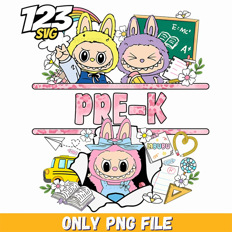 pre k school labubu png, labubu preschool activities, labubu printable preschool - 123SVG Store