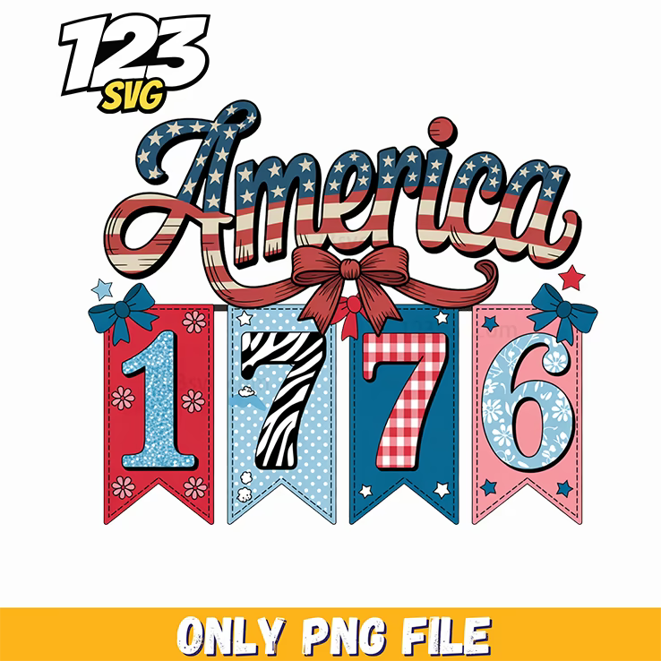 preppy america banner patriotic ribbon bow png, patriotic bow tie png, usa cherry bow tie png - 123SVG Store