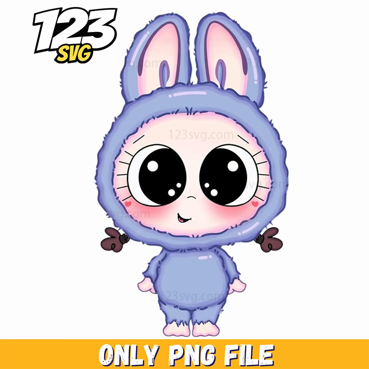 purple cute labubu png, labubu cute png, labubu cute cartoon - 123SVG Store