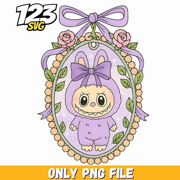 purple floral portrait png, floral portrait background png, floral portrait clipart - 123SVG Store