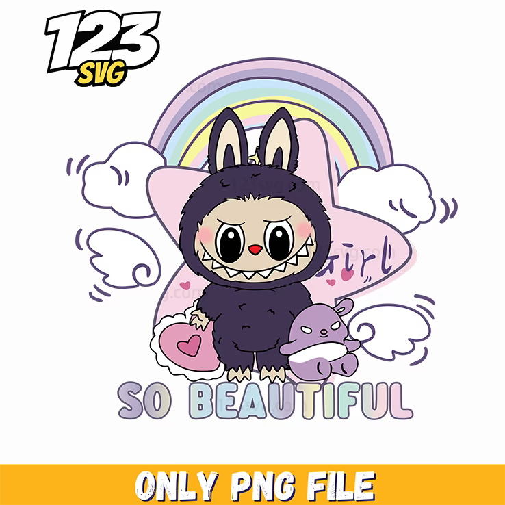 purple labubu aesthetic png, labubu aesthetic png, labubu aesthetic - 123SVG Store
