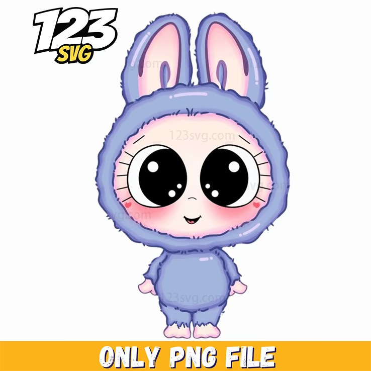 purple labubu png, labubu png, labubu png character - 123SVG Store
