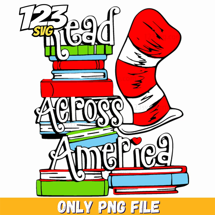 read across america books dr seuss png, read across america dr seuss, dr seuss read across america - 123SVG Store