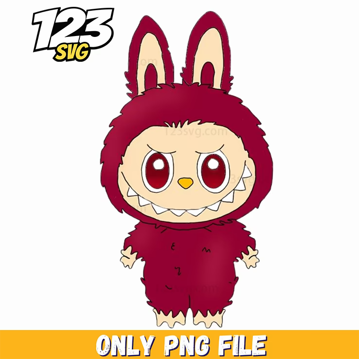 red monster labubu png, labubu monster design, labubu monster png free - 123SVG Store