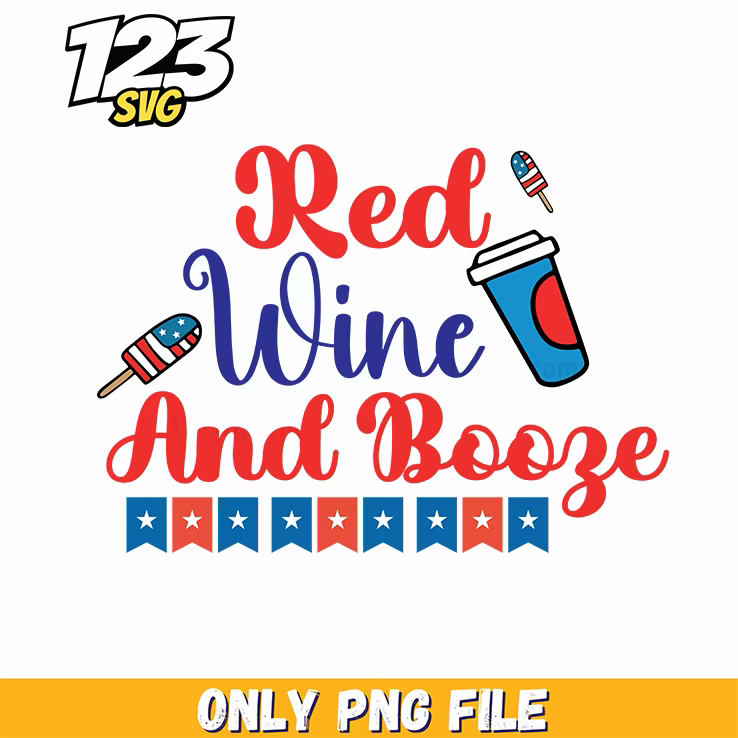 red wine and booze popsicle drink bunting png, boozy popsicle bunting, popsicle drink party bunting - 123SVG Store
